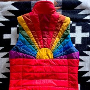 Aviator Nation Sunburst Red Vest Size Medium SOLD OUT! Retail $395